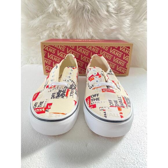 NEW UNISEX VANS OFF THE WALL US 9M Authentic PACKING TAPE design Lace-Up Sneaker - Picture 12 of 12